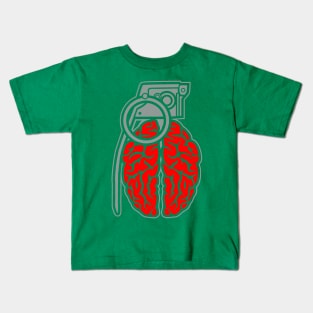 Grenade Brain Kids T-Shirt
